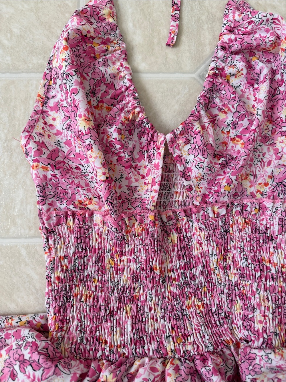Pink Ruffle Dress - Picture 2 of 3